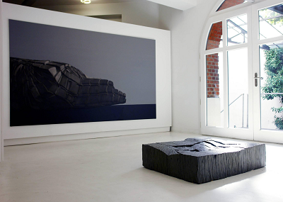 Title: Zonk. Sculptor: Emiel Uytterhoeven. In exhibition at Krings-Ernst Gallery (Cologne - Germany)